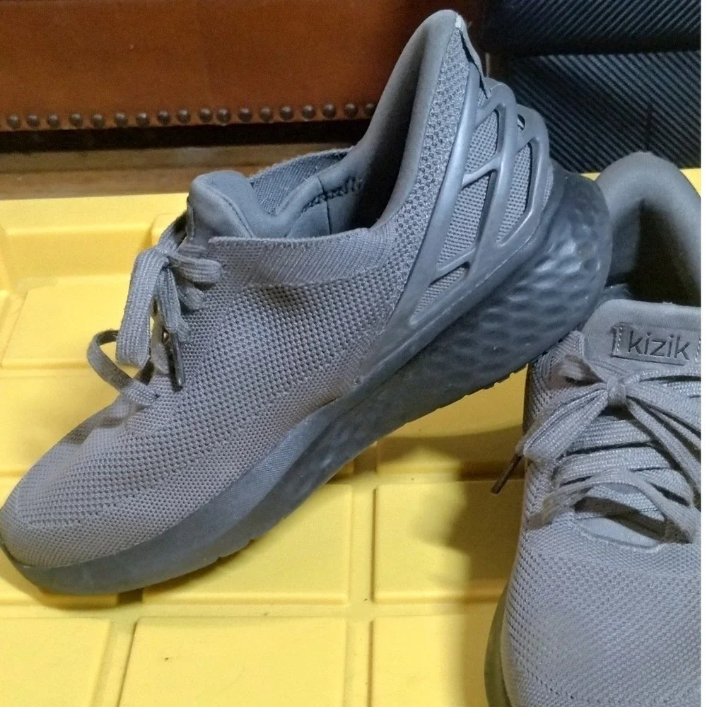 Kizik Roamer Hands-Free Gray Mesh Athletic Slip On Sneakers Mens 11.5